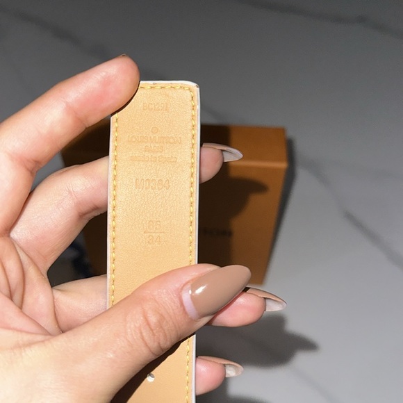 LV Louis Vuitton reversible, ombre pink belt size 85 - Picture 4 of 5